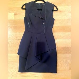 BCBGMaxAzria size 0 black peplum dress